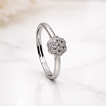 Load image into Gallery viewer, 925 Sterling Silver CZ Cluster Ring