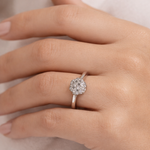 Load image into Gallery viewer, 925 Sterling Silver CZ Cluster Ring