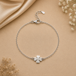 Load image into Gallery viewer, 925 Sterling Silver Lucky Clover Chain Bracelet for Women