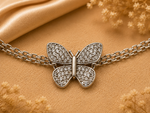 Load image into Gallery viewer, 925 Sterling Silver CZ Butterfly Bracelet for Women