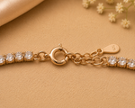 Load image into Gallery viewer, 925 Sterling Silver Rose Gold Butterfly Tennis Bracelet for Women