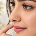 Load image into Gallery viewer, Heart-Shaped Nose Pin