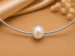Load image into Gallery viewer, 925 Sterling Silver Freshwater Pearl Snake Chain Bracelet for Women