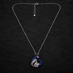 Load image into Gallery viewer, 925 Sterling Silver Blue Peacock Pendant Necklace