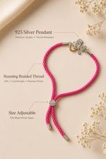 Load image into Gallery viewer, Raksha By Silver Ocean | Divine Om Ganesha Silver Rakhi