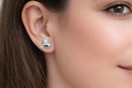 Load image into Gallery viewer, 925 Sterling Silver Dolphin Stud Earrings with Zircon Stone
