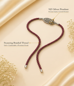 Load image into Gallery viewer, Raksha By Silver Ocean | Divine Ganesha Premium Silver Rakhi