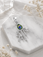 Load image into Gallery viewer, 925 Sterling Silver Krishna Flute Pendant ✨