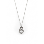 Load image into Gallery viewer, Swan-Inspired Sterling Silver Heart Pendant Necklace Silver Ocean Swan-Inspired Sterling Silver Heart Pendant Necklace