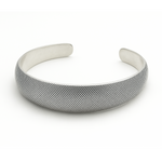Load image into Gallery viewer, Luxury Textured 925 Silver Kada for Women – Contemporary Open Bangle - SILVER OCEAN Luxury Textured 925 Silver Kada for Women – Contemporary Open Bangle
