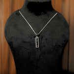 Load image into Gallery viewer, 925 Sterling Silver “SMILE” Name CZ Pendant with Chain