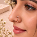 Load image into Gallery viewer, Celeste CZ Hoop Nose Ring