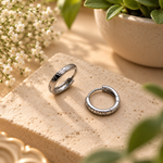Load image into Gallery viewer, Roman Numeral Hoop Earrings