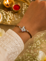 Load image into Gallery viewer, Raksha By Silver Ocean | Divine Ganesha Silver Rakhi