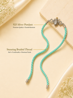 Load image into Gallery viewer, Raksha By Silver Ocean | Divine Shrinathji Silver Rakhi