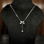 Load image into Gallery viewer, Elegant Sterling Silver Floral Pendant Chain