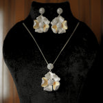 Load image into Gallery viewer, Haldi Bloom Sterling Silver Jewelry Set
