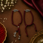 Load image into Gallery viewer, Raksha By Silver Ocean | Shiv Couple Rakhi Set
