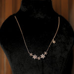 Load image into Gallery viewer, Floral Silver Chain Necklace