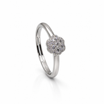 Load image into Gallery viewer, 925 Sterling Silver CZ Cluster Ring