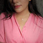 Load image into Gallery viewer, Rose Gold Plated Silver Heart CZ Pendant Necklace
