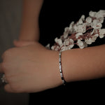 Load image into Gallery viewer, Aurora Link Sterling Silver Kada Bracelet