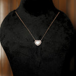 Load image into Gallery viewer, Rose Gold Plated Silver Heart CZ Pendant Necklace