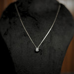 Load image into Gallery viewer, Eterna Solitaire Silver Necklace