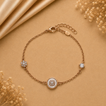 Load image into Gallery viewer, 925 Sterling Silver Rose Gold Mother of Pearl Floral Bracelet for Women