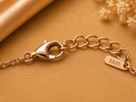 Load image into Gallery viewer, 925 Sterling Silver Rose Gold Mother of Pearl Floral Bracelet for Women