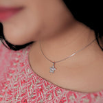 Load image into Gallery viewer, Eternal Blossom Silver Necklace Set