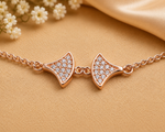 Load image into Gallery viewer, 925 Sterling Silver Rose Gold Mother of Pearl Petal Bracelet for Women