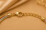 Load image into Gallery viewer, 925 Sterling Silver Tri-Color Multi Snake Chain Bracelet for Women