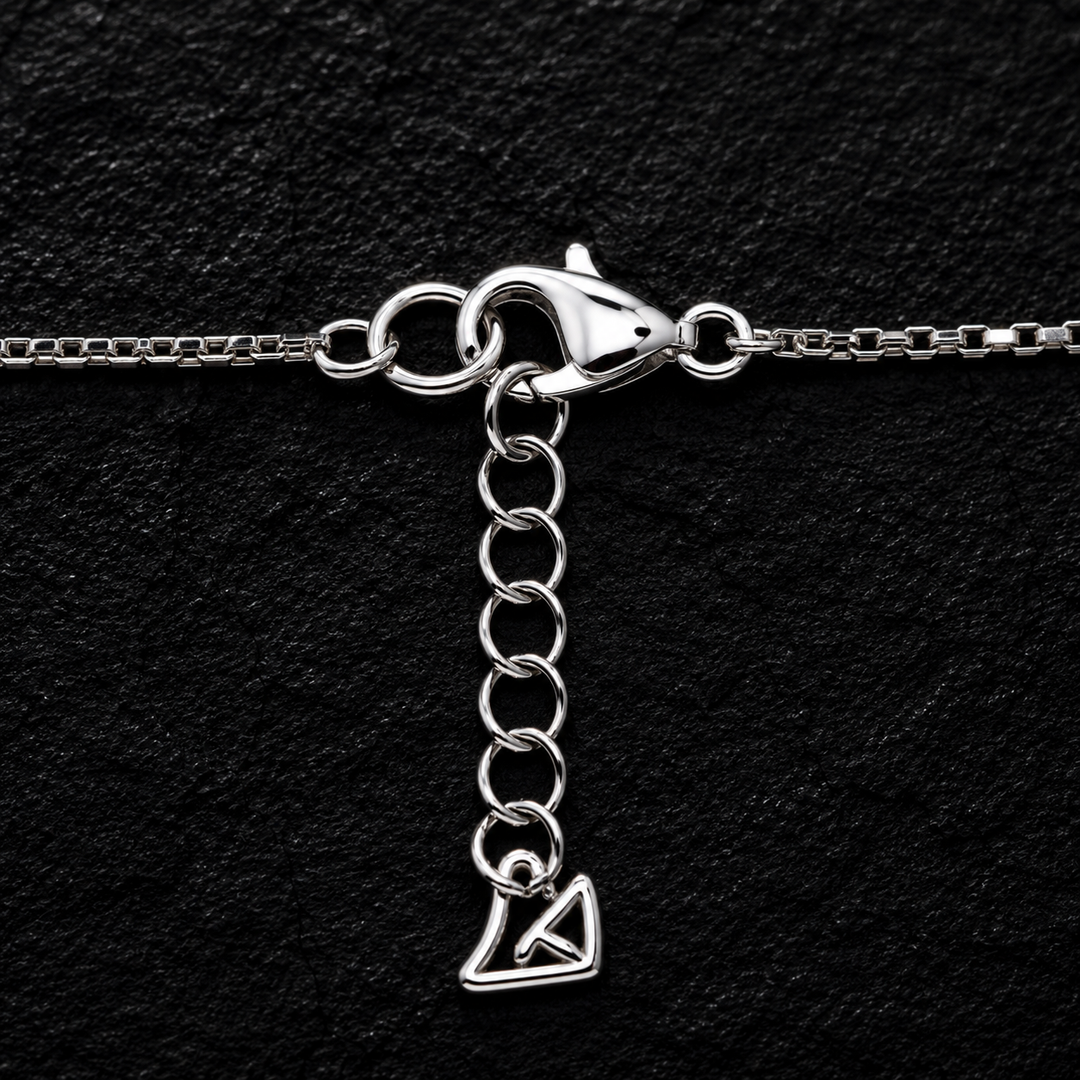 925 Sterling Silver Floral Charm Pendant Necklace
