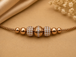 Load image into Gallery viewer, 925 Sterling Silver CZ Bead Bracelet for Women | Rose Gold Finish