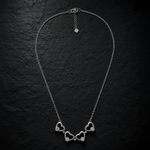 Load image into Gallery viewer, 925 Sterling Silver 4 Hearts Magnetic Necklace