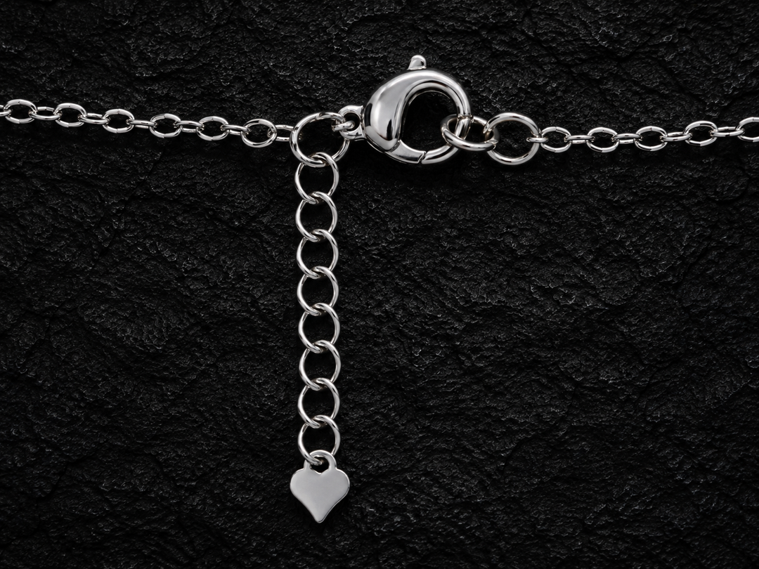 925 Sterling Silver 4 Hearts Magnetic Necklace
