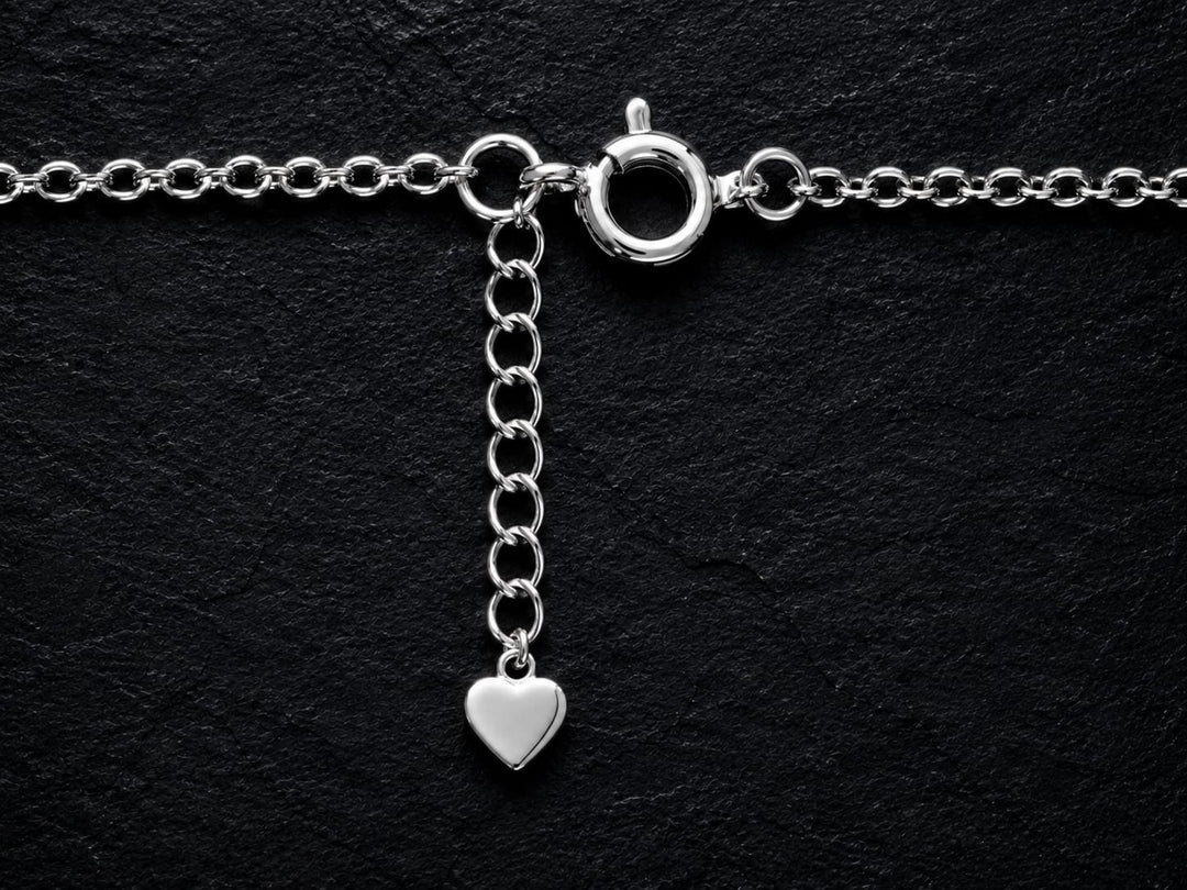 925 Sterling Silver Floral Mother of Pearl Pendant Necklace
