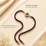 Load image into Gallery viewer, Raksha By Silver Ocean | Divine Om Silver Rakhi