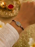 Load image into Gallery viewer, Raksha By Silver Ocean | Divine Ganesha Premium Silver Rakhi