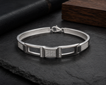 Load image into Gallery viewer, 925 Sterling Silver Regal Link Bracelet for Men