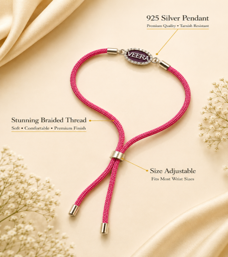 Raksha By Silver Ocean | Veera Silver Rakhi