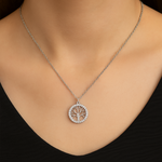 Load image into Gallery viewer, Elegant Silver Tree of Life Pendant Necklace Silver Ocean Elegant Silver Tree of Life Pendant Necklace