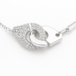 Load image into Gallery viewer, 925 Sterling Silver Link Chain Bracelet with CZ Leaf Charm - SILVER OCEAN 925 Sterling Silver Link Chain Bracelet with CZ Leaf Charm