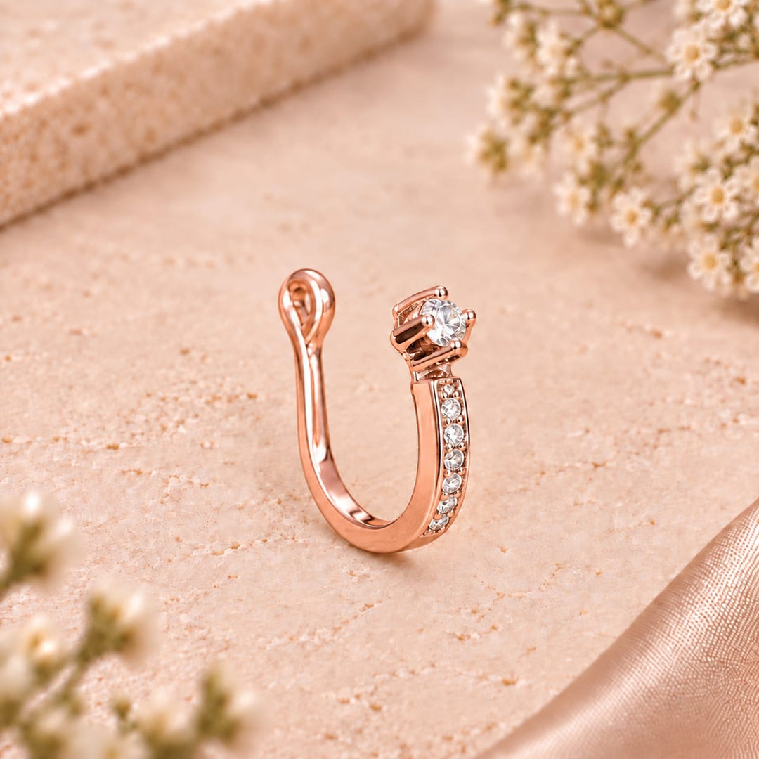 Celeste CZ Hoop Nose Ring