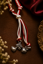 Load image into Gallery viewer, Raksha By Silver Ocean | Radha Krishna &amp; Krishna Couple Rakhi Set
