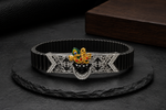 Load image into Gallery viewer, 925 Sterling Silver Shrinathji Flex Bracelet for Men | CZ Designer Bracelet