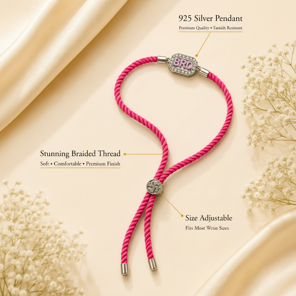 Raksha By Silver Ocean | Bro Silver Rakhi