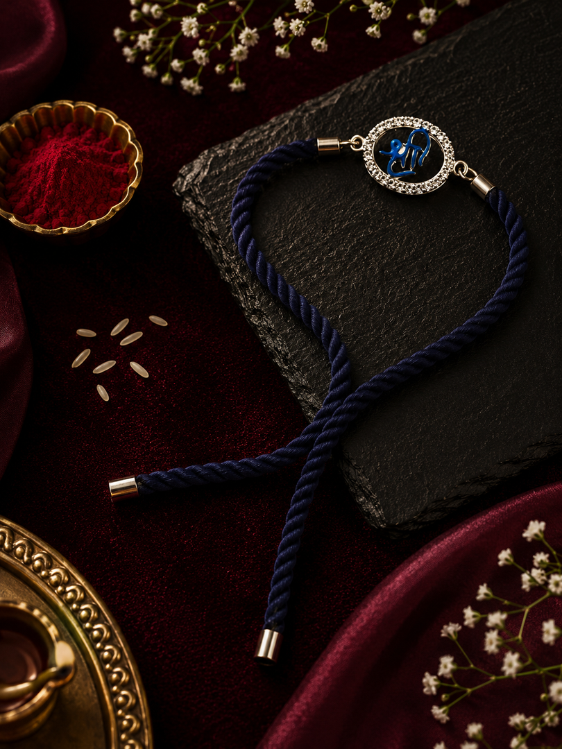 Raksha By Silver Ocean | Divine Shri Silver Rakhi