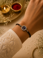 Load image into Gallery viewer, Raksha By Silver Ocean | Divine Om Silver Rakhi
